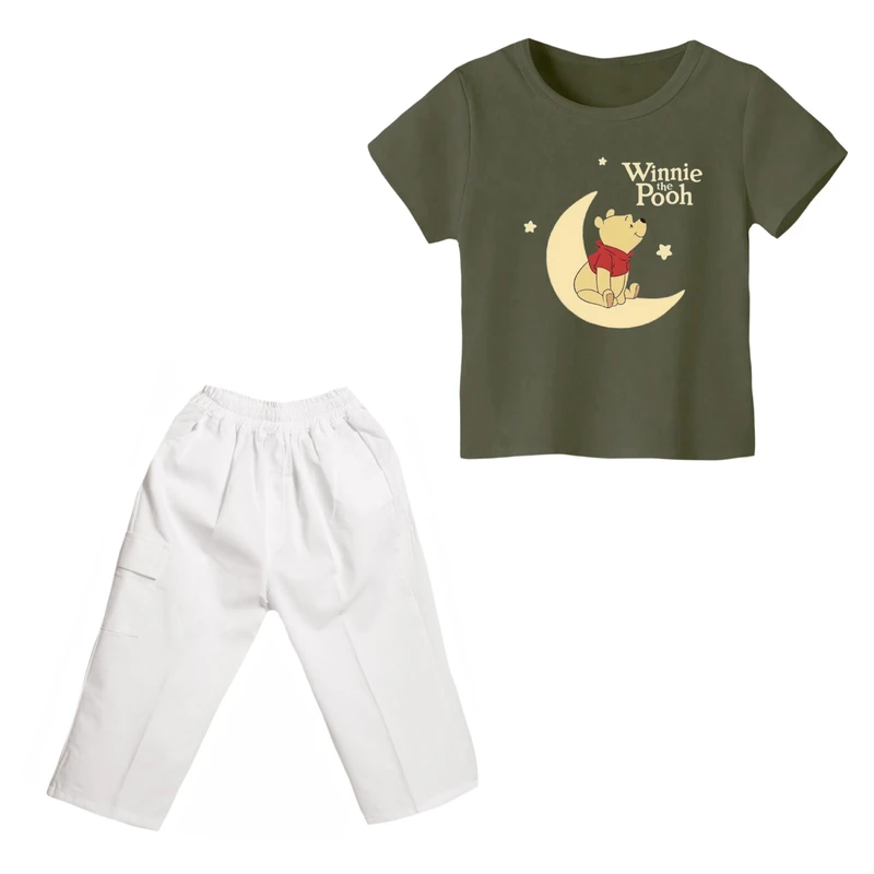 ست تی شرت و شلوارک پسرانه مدل پو کد 67