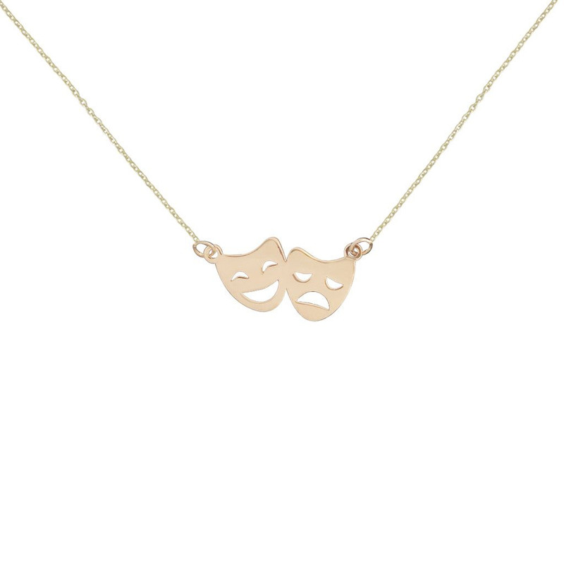 گردنبند طلا 18 عیار زنانه با زنجیر حلقهای (فلامینگو) گالری قو طلایی مدل تئاتر