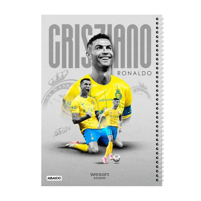 دفتر مشق 50 برگ آلبالو طرح رونالدو کد 2041