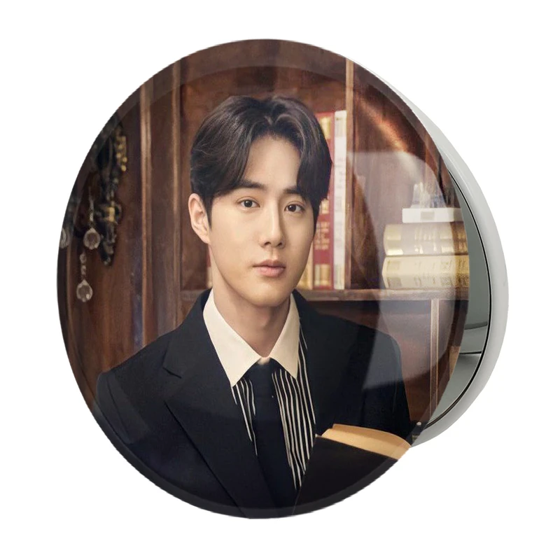 آینه جیبی خندالو طرح سوهو گروه اکسو EXO مدل تاشو کد 13487 