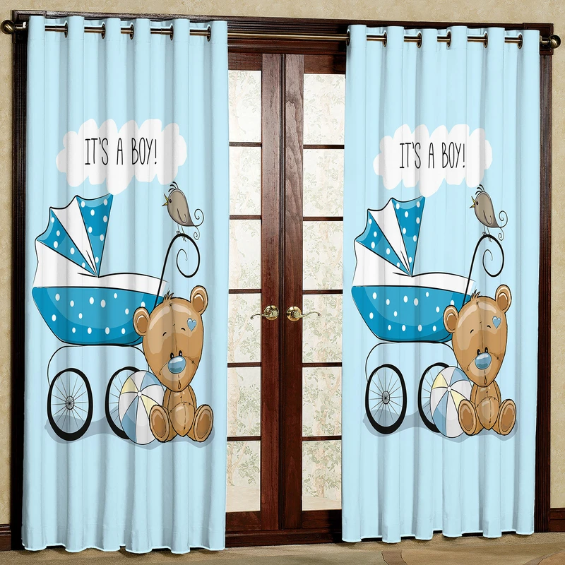 پرده مدل کالسکه هازان پانچی کد 1897 سایز 140x200 سانتی متر