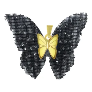 آویز گردنبند طلا 18 عیار زنانه مدل پروانه