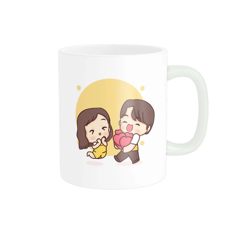 ماگ پادآفرین مدل عشق طرح قلب LOVE کد p6396