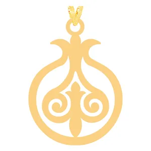 آویز گردنبند طلا 18 عیار زنانه کرابو مدل یلدا Kr31710