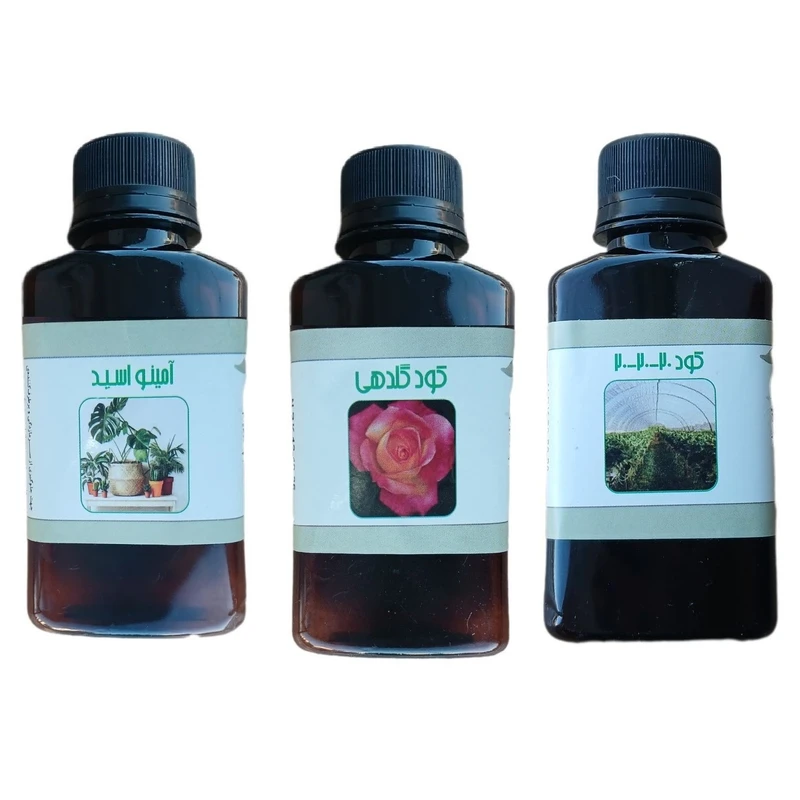 کود مایع امینو اسید و کود سه بیست و گلدهی مدل life drop حجم 110 میلی لیتر بسته 3 عددی