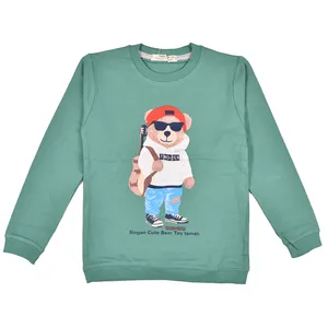 سویشرت پسرانه توتن طرح تدی کد 142 رنگ سبز