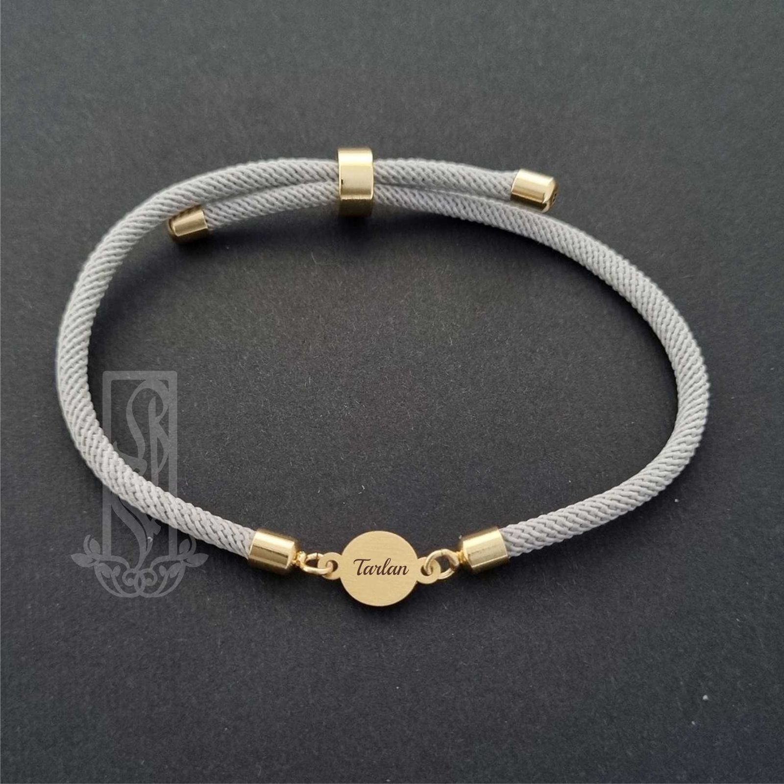 دستبند طلا 18 عیار زنانه لیردا مدل اسم ترلان 6800 -  - 2