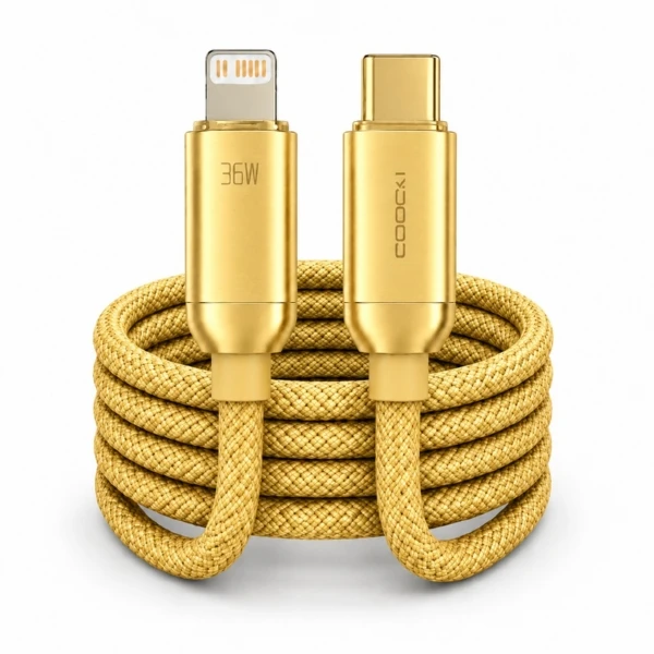 کابل تبدیل USB-C به لایتنینگ توکی مدل IPhone-12 طول 1 متر