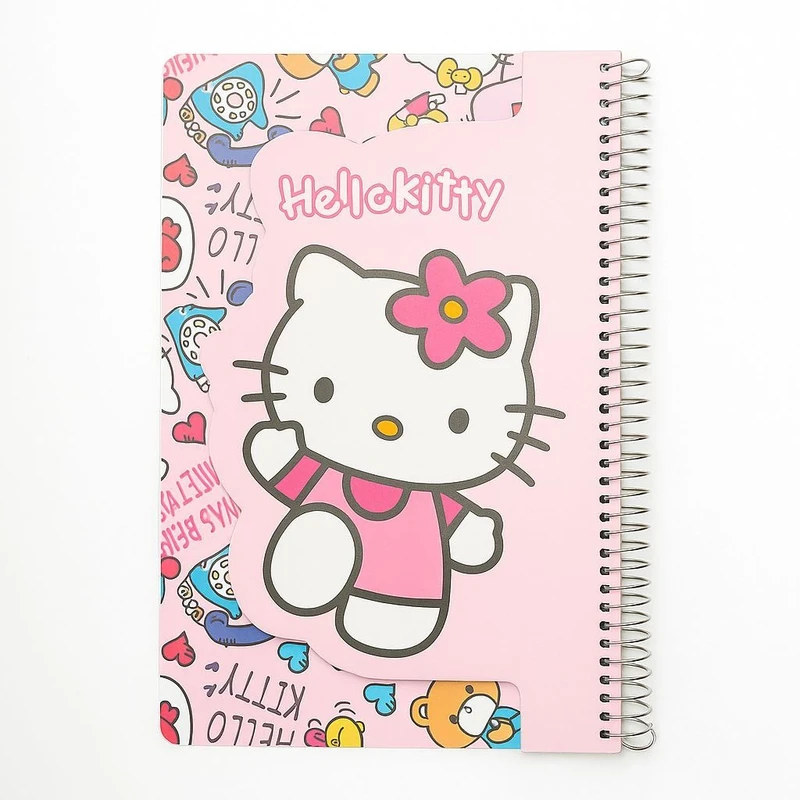 دفتر مشق 100 برگ  مدل حاشیه دار طرح کیتی