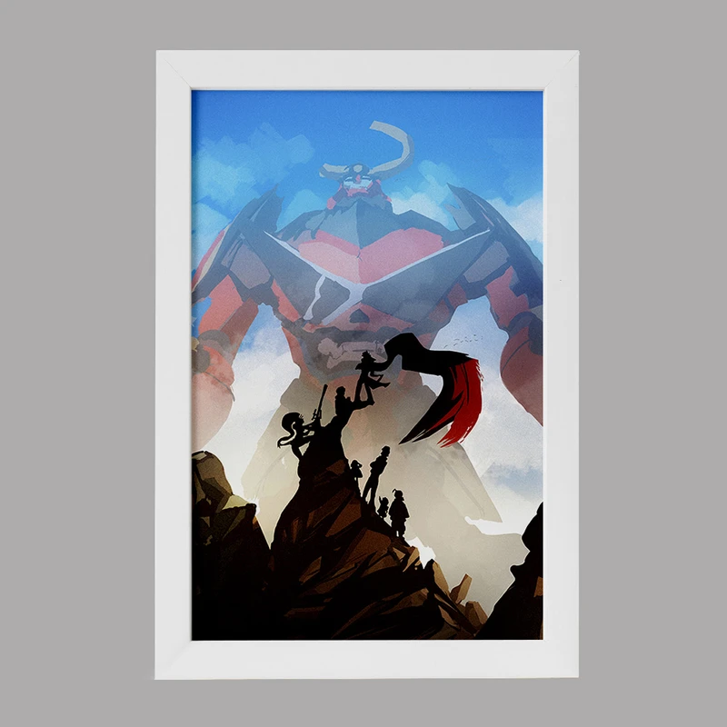 تابلو خندالو مدل انیمه گورن لاگان کد 32274