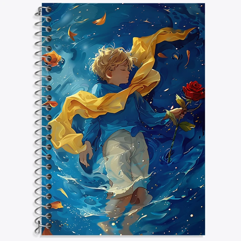 دفتر نت موسیقی 50 برگ خندالو طرح شازده کوچولو کد N3055