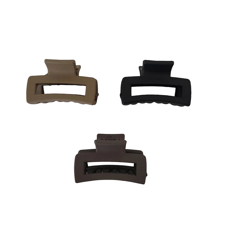 کلیپس مو زنانه مدل شمعی ریز بسته ۳ عددی