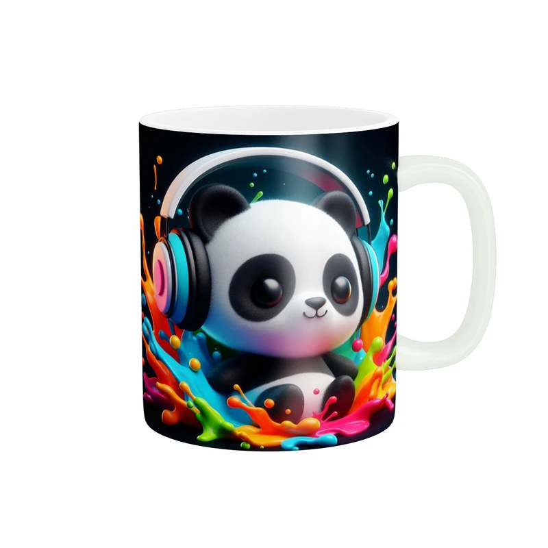 ماگ پاد آفرین طرح پاندا و هدفون موسیقی کد 1768