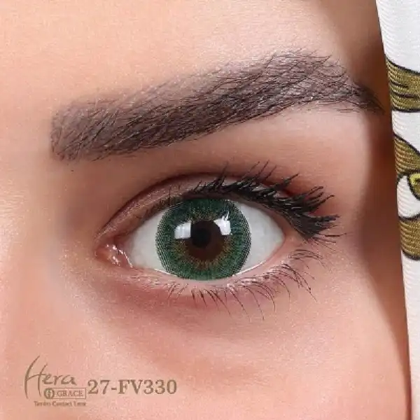 لنز چشم گریس هرا شماره 27 مدل FV 330 رنگ سبز عسلی