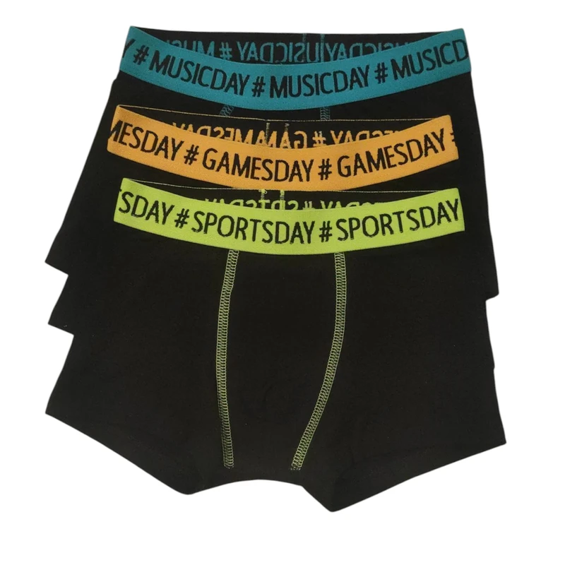 شورت نیم پا پسرانه مدل A0 مجموعه 3 عددی