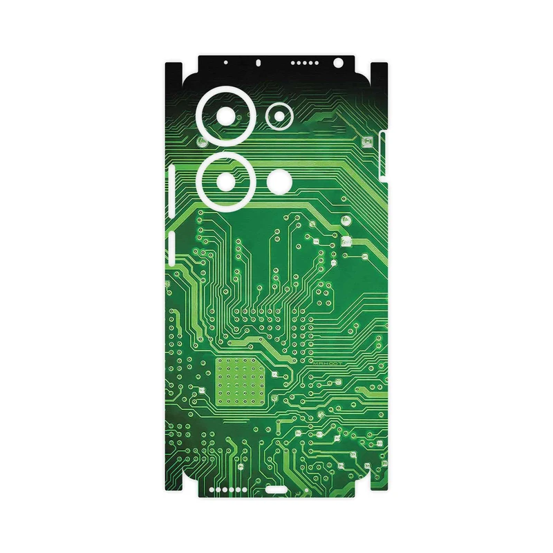 برچسب پوششی ماهوت مدل Green_Printed_Circuit_Board-FullSkin مناسب برای گوشی موبایل شیائومی Redmi Note 13 Pro 4G