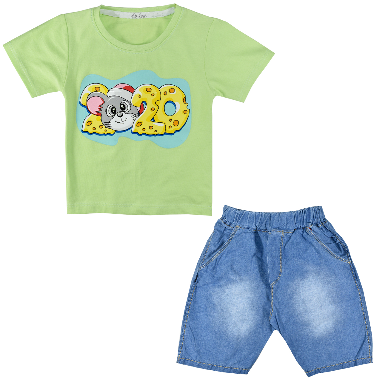 ست تیشرت و شلوارک پسرانه نیروان کد 250 -6