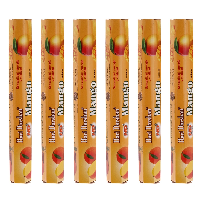 عود اچ دی مدل Mango رایحه انبه هلو 6 بسته 20 عددی
