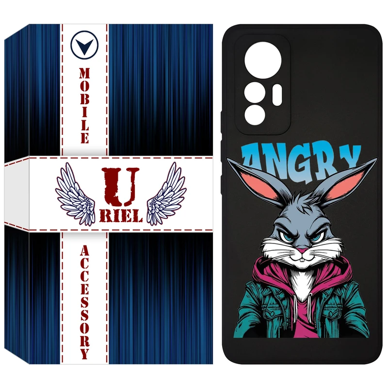 کاور یوریل قاب مدل KSH کد 51 طرح خرگوش مناسب برای گوشی موبایل شیائومی 12 Lite