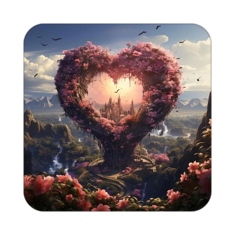 زیر لیوانی کاکتی مدل عاشقانه کد mp13391