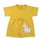 تی شرت آستین کوتاه نوزادی مدل ارغوان گل و خرگوش