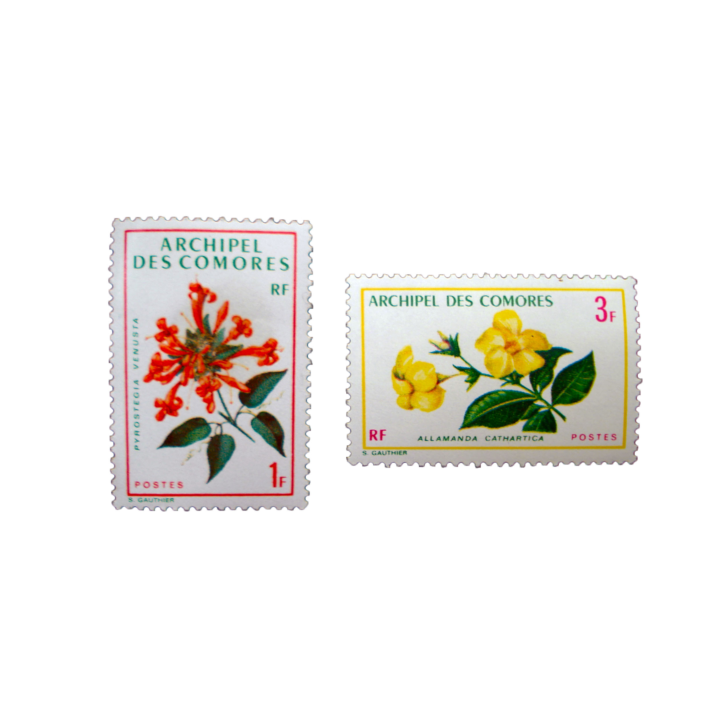  تمبر یادگاری طرح طبیعت مدل گل کد gol-900 مجموعه 2 عددی 