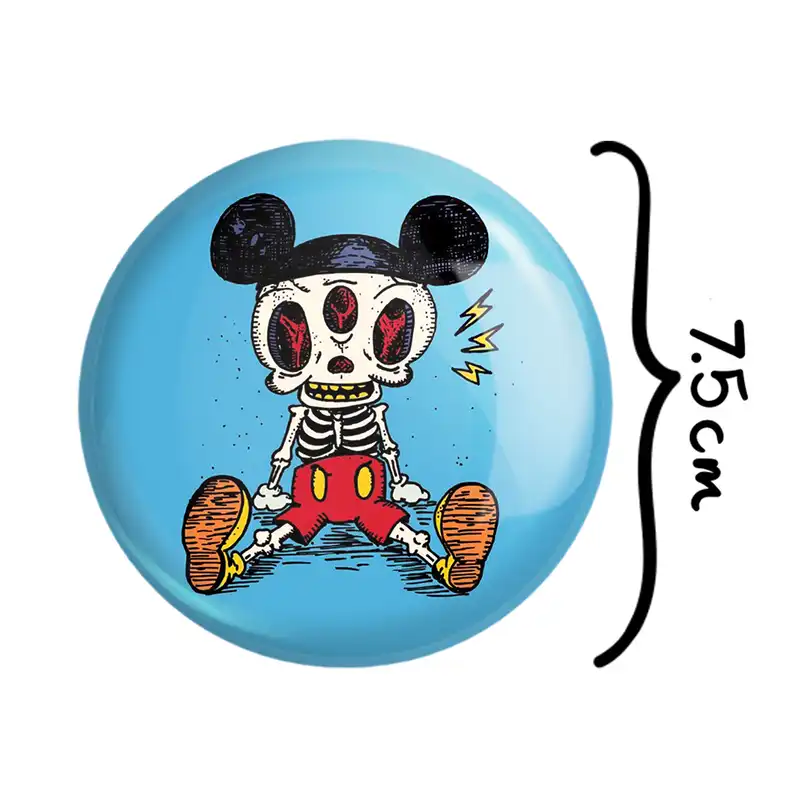 آینه جیبی خندالو طرح عروسک ترسناک مدل تاشو کد 1518