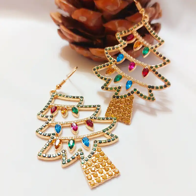 گوشواره زنانه مدل کاج کریسمس