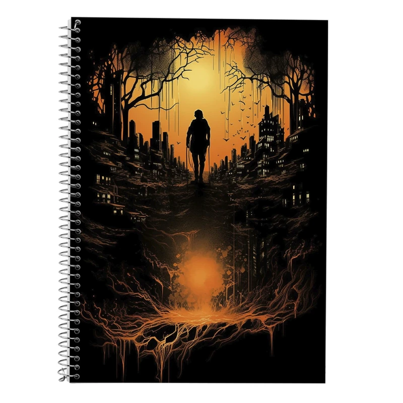 دفتر زبان 50 برگ مدوپد مدل سه خط طرح Attack on Titan کد DF10420