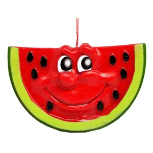 شمع مدل هندوانه طرح برجسته