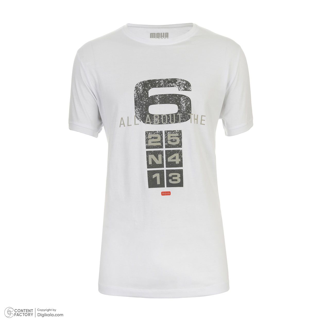 تی شرت آستین کوتاه مردانه موها فیتنس مدل 6W - - 8