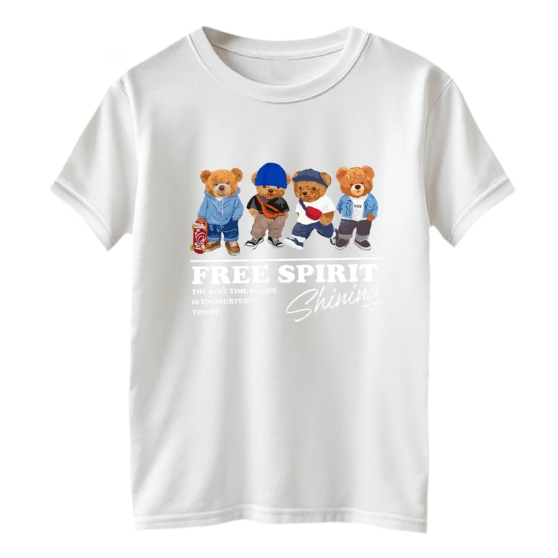 تی شرت آستین کوتاه بچگانه مدل خرس های شیک پوش