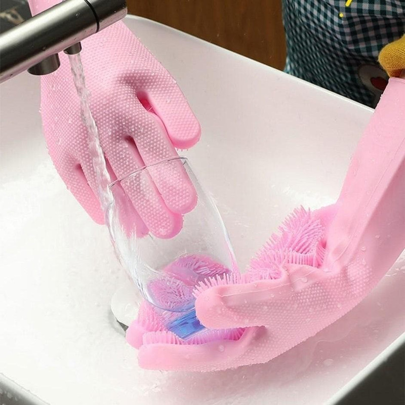 دستکش نظافت مدل سیلیکونی کد 1914