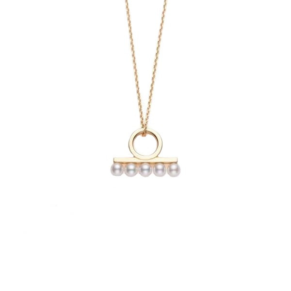 گردنبند طلا 18 عیار زنانه مدل مروارید کد GH1660