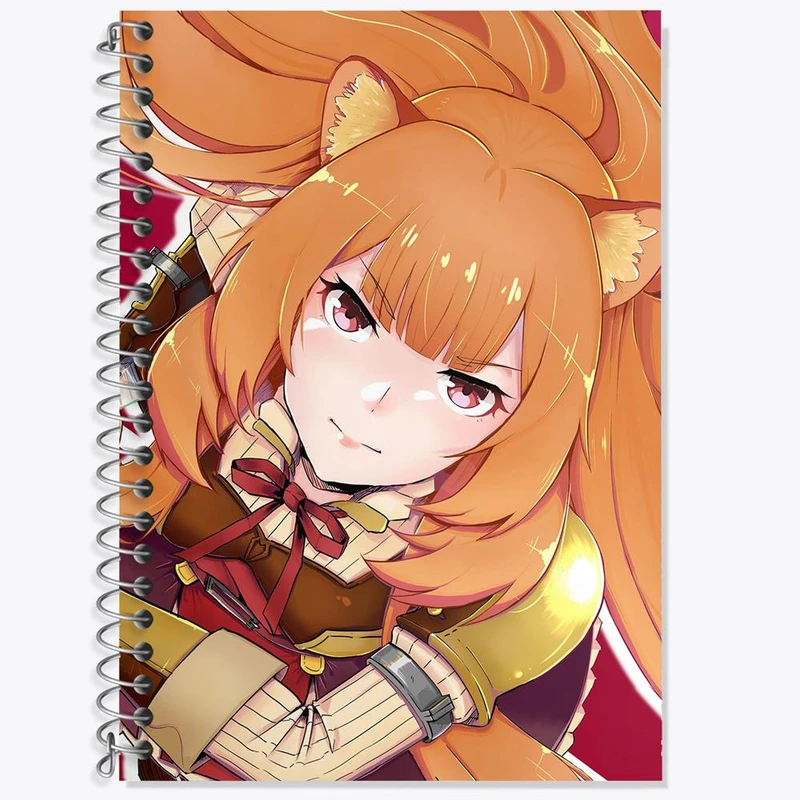 دفتر زبان 50 برگ خندالو مدل سه خط طرح رافتالیا انیمه ظهور قهرمان سپر کد 15931