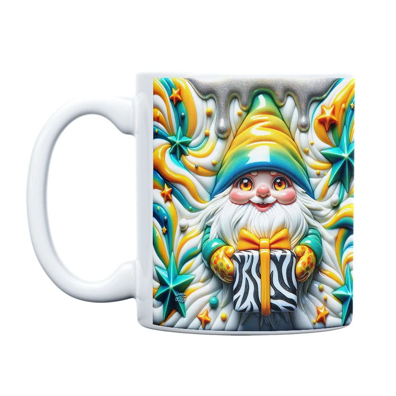 ماگ حس آمیزی طرح کریسمس مدل گنوم انرژی مثبت کد 33