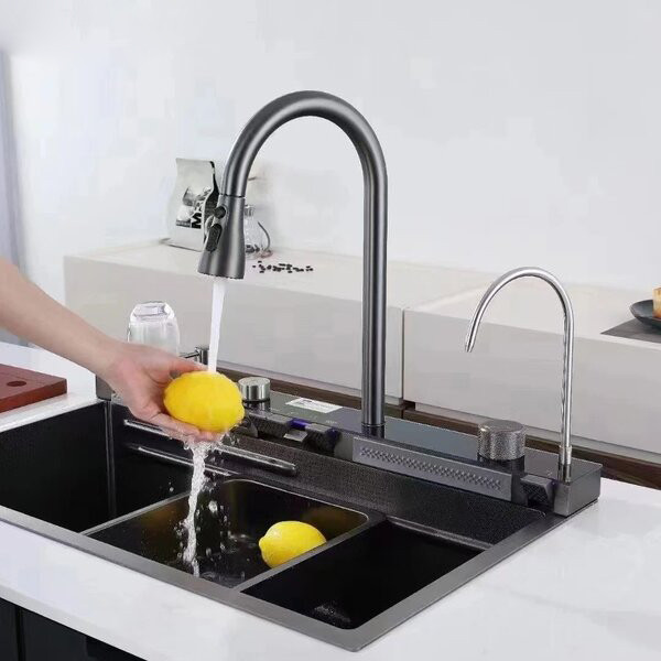 سینک ظرفشویی مدل پیانویی اسمارت توکار