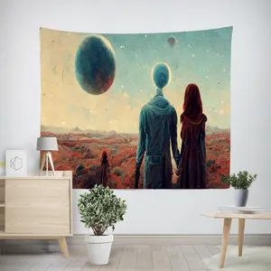 پوستر پارچه ای طرح تپستری آدم فضایی کد A26