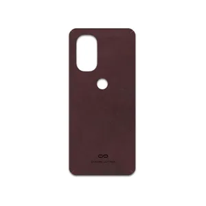MAHOOT Matte-Dark-Brown-Leather Cover Sticker for Motorola Moto G51 5G