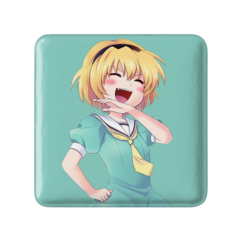 مگنت خندالو طرح ساتوکو هوجو انیمه هیگوراشی وقتی اشک می ریزد  مدل مربعی کد 18150