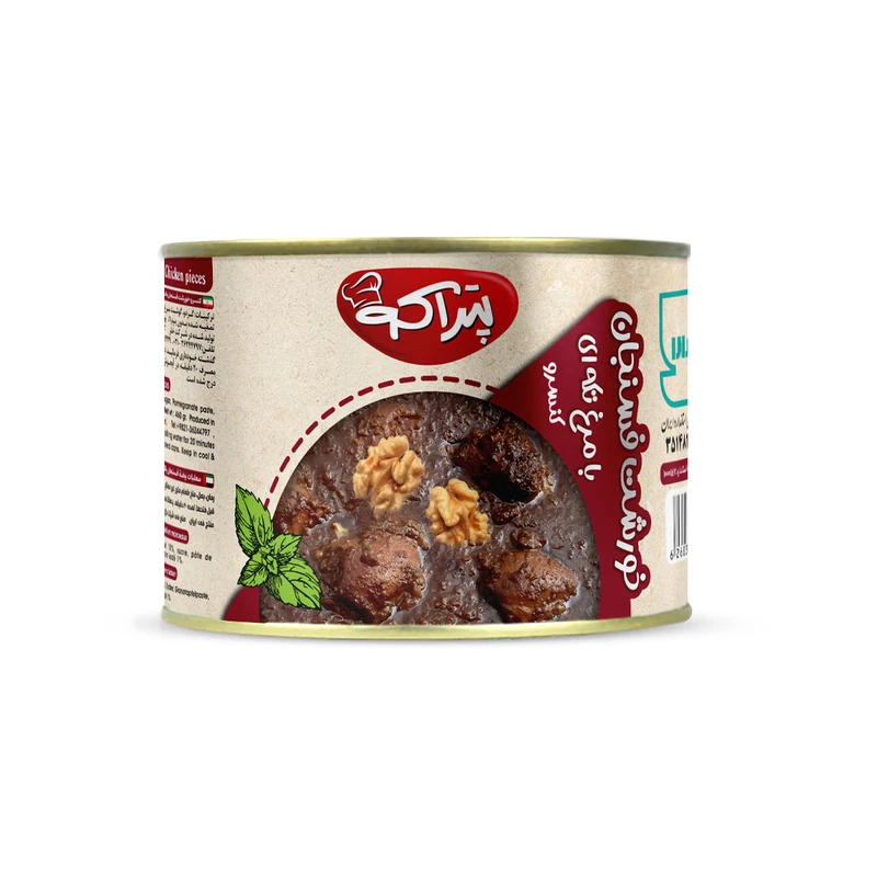 کنسرو خورشت فسنجان با مرغ تکه ای پتراکو - 500 گرم