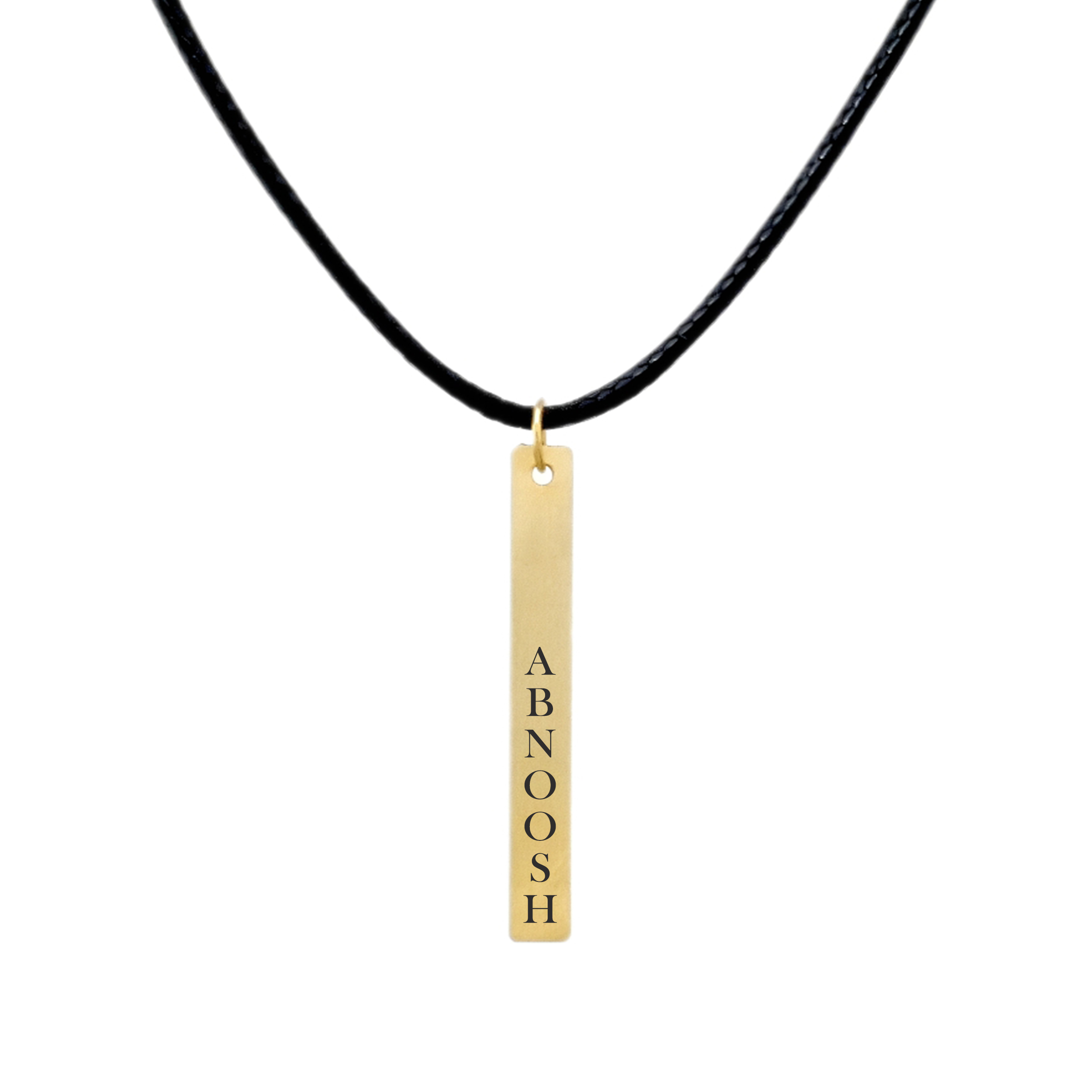 گردنبند طلا 18 عیار زنانه الن نار مدل اسم آبنوش