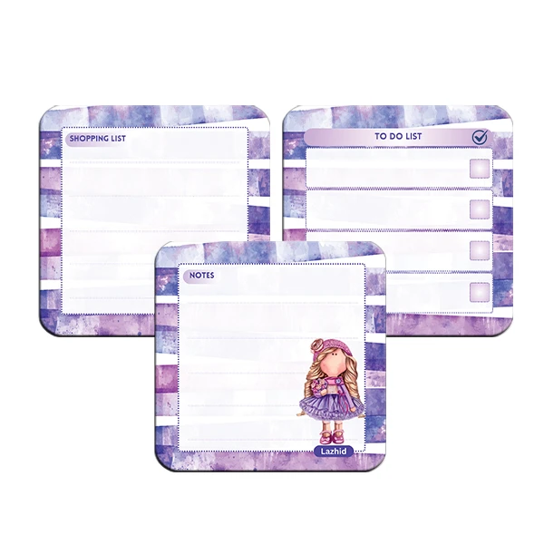 تخته وایت برد لاژید مدل برنامه ریزی سایز 9X9 سانتی متر مجموعه 3 عددی