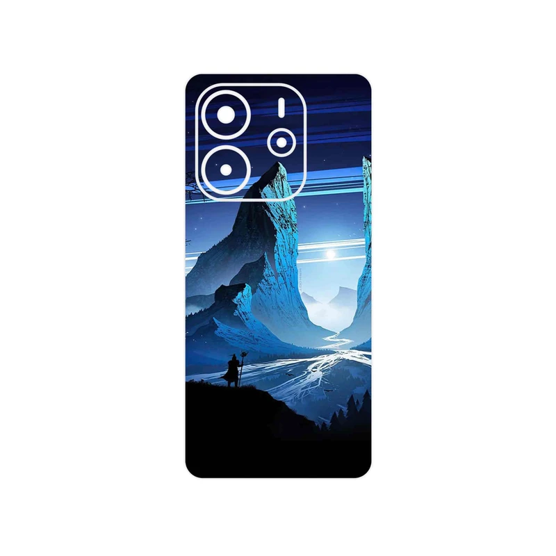 برچسب پوششی ماهوت مدل Blue Mountains Digital Art مناسب برای گوشی موبایل شیائومی Redmi Note 14 4G