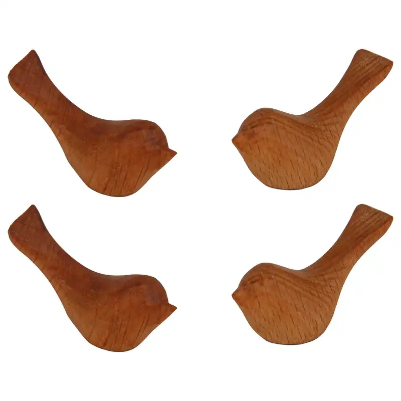 مجسمه چوبی مدل پرنده کد 23 مجموعه 4 عددی