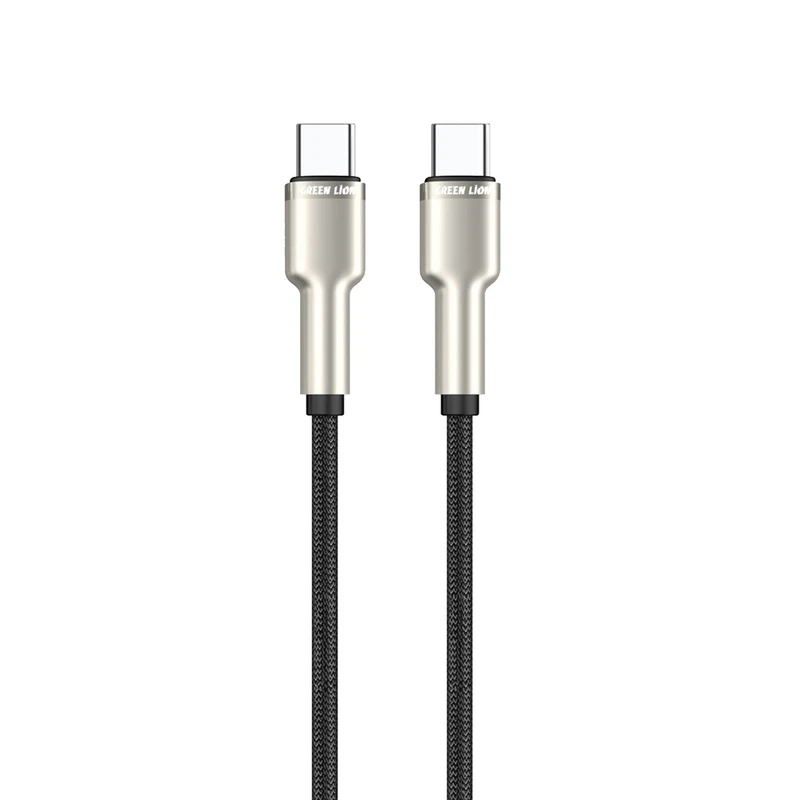 کابل تبدیل USB-C به USB-C گرین لاین مدل Braided طول ۱ متر