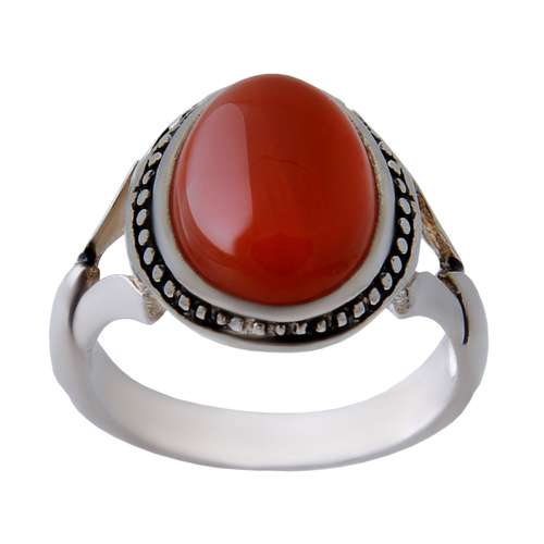 انگشتر نقره مردانه بازرگانی میلادی مدل عقیق یمانی اصل کد AM_303