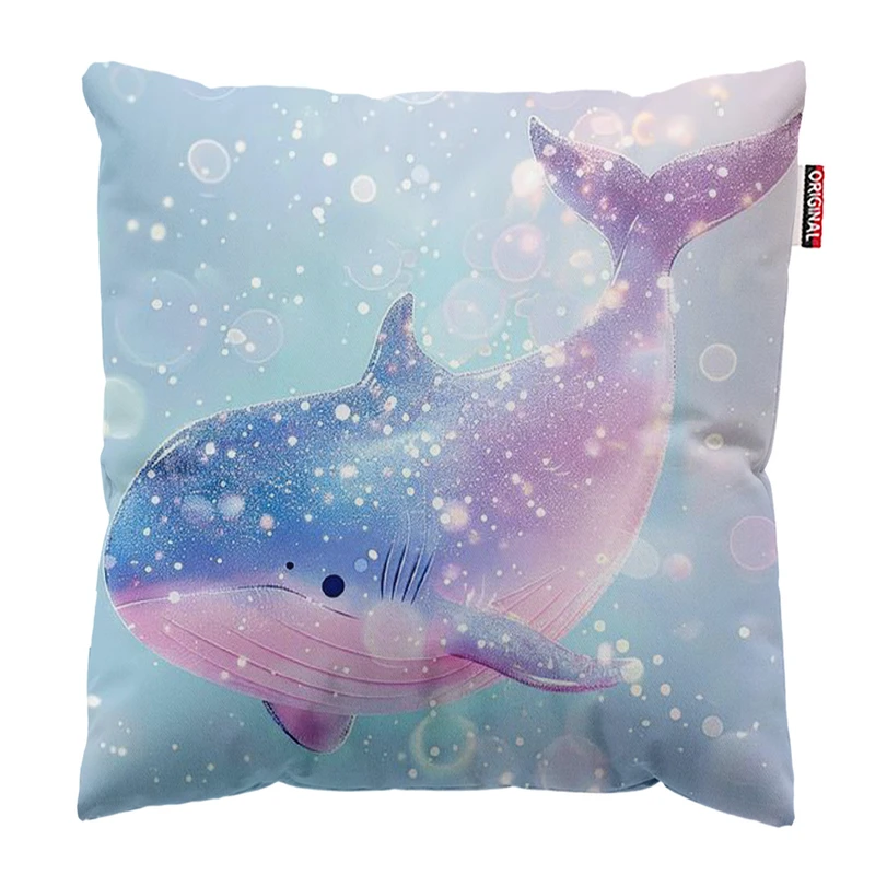 کوسن پاد آفرین مدل نهنگ کیوت کد 263 سایز 30*30 سانتی متر