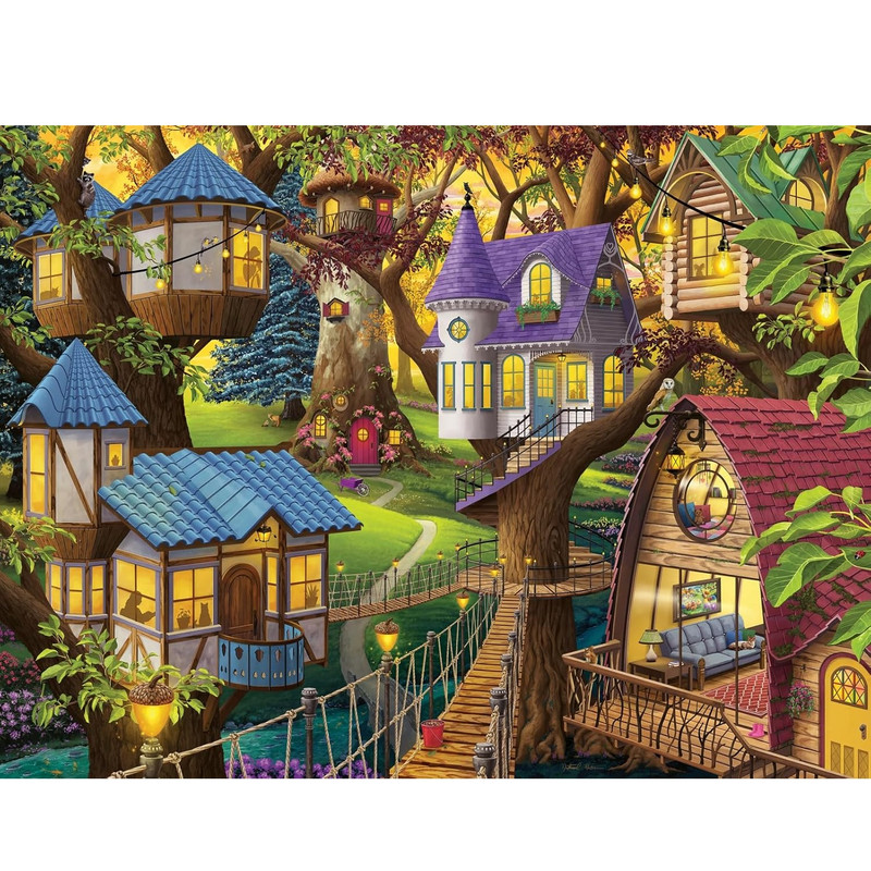 پازل 1500 تکه راونزبرگر مدل Twilight in the Treetops کد 12001009