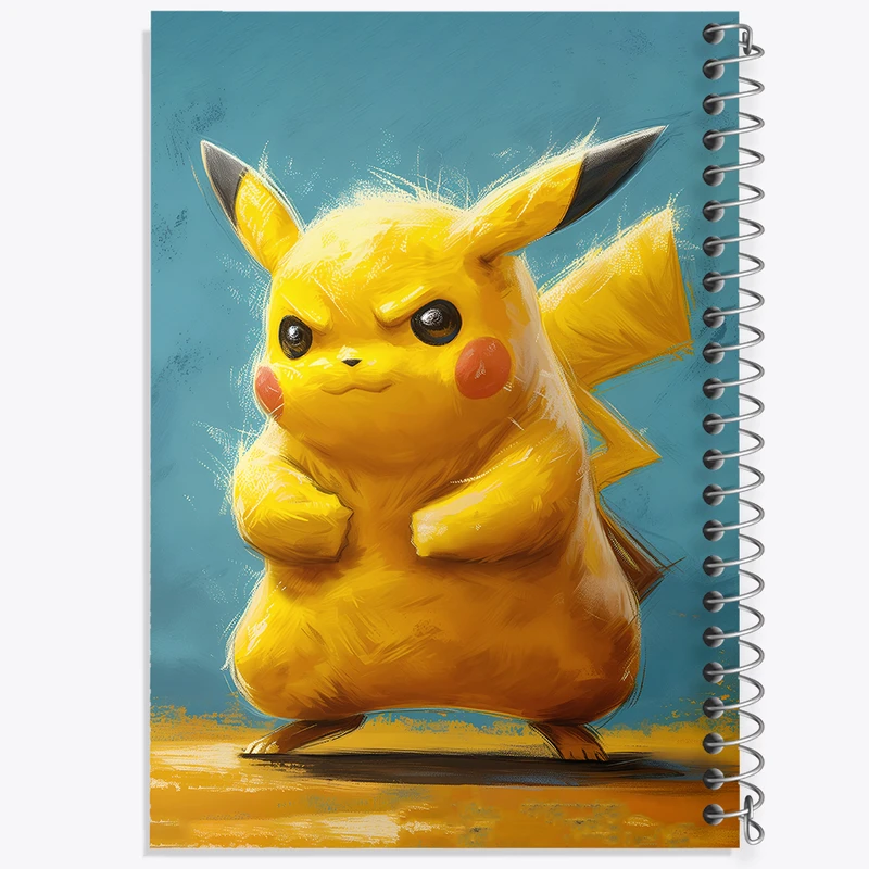 دفتر شطرنجی 50 برگ خندالو طرح انیمه پوکمون (pokemon) کد F5589